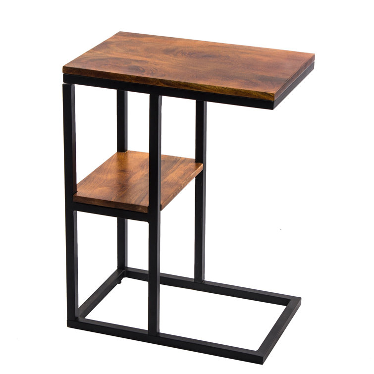 17 Stories Connersville 25'' Tall Solid Wood Frame End Table & Reviews